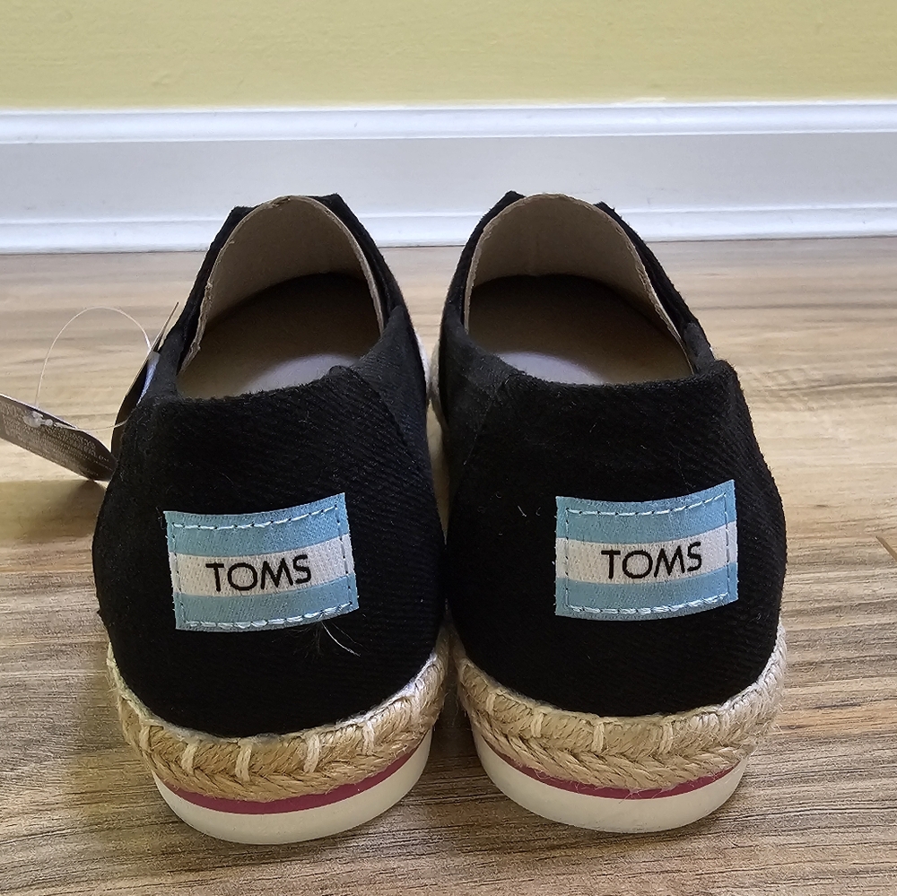 TOMS Alpargata Platform Rope, black, size US 8 - Picture 5 of 11